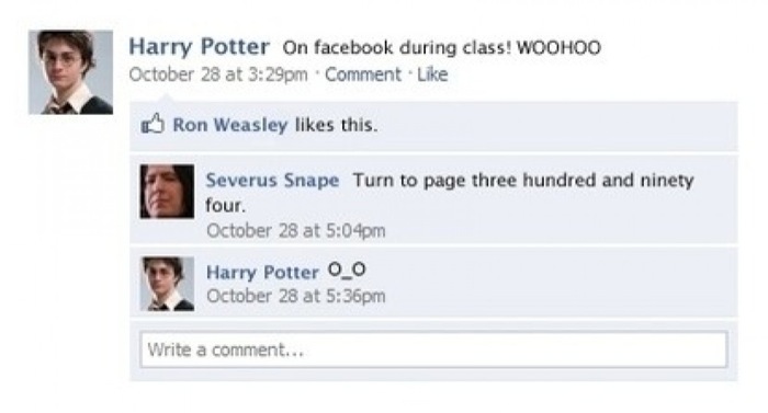 Harry Potter on Facebook